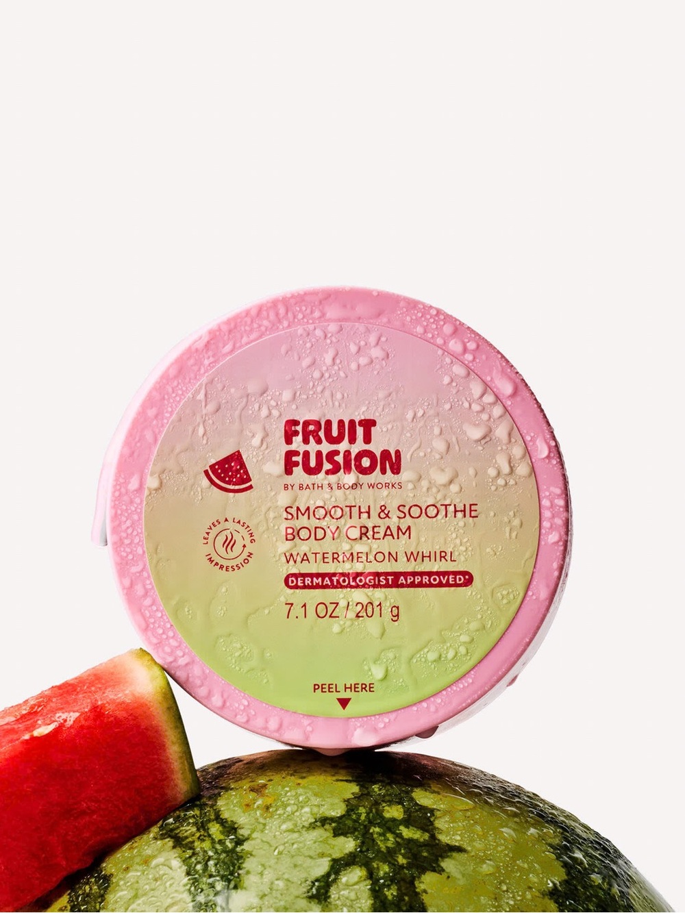 Bath & Body Works Fruit Fusion Watermelon Whirl Body Cream - Pink, Green
